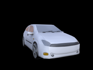 focus mk1 lowpoly 3D-Modell