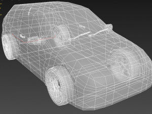 focus mk1 lowpoly 3D-Modell