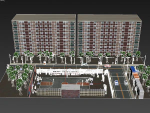 urban environment playground 3D Model