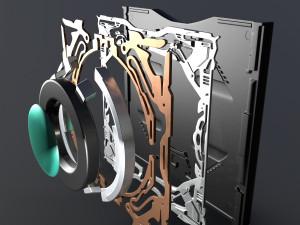 camera lens 3D-Modell