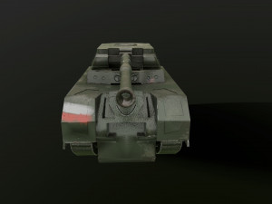 tank low poly animated 3D Модель