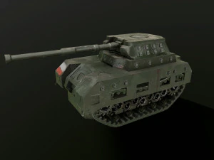 tank low poly animated 3D Model