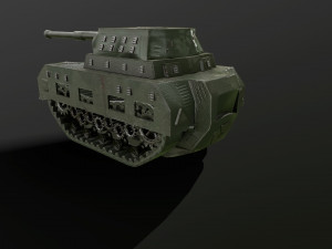 tank low poly animated 3D Модель