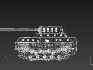 tank low poly animated 3D Модель