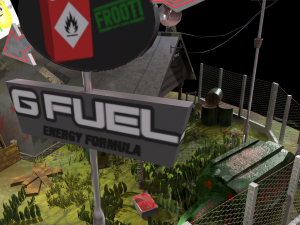 abandoned petrol station 3D Model