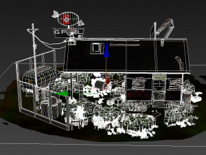 abandoned petrol station 3D Model