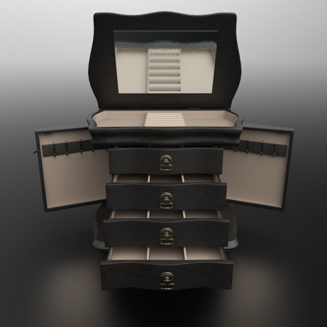 jewelry box Modèle 3D .c4d .max .obj .3ds .fbx .stl .blend 