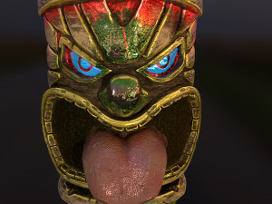 tiki totem 3 3D Модель