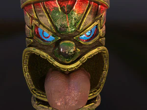 티키 토템 3 3D 모델