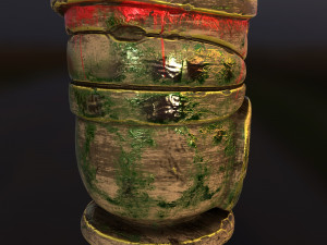 tiki totem 3 3D Model
