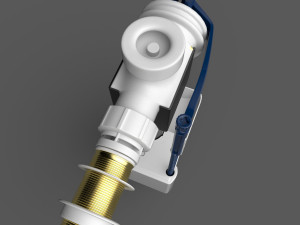ball-cock supply valve from tank fill 3D मॉडल