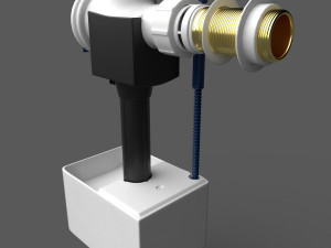 ball-cock supply valve from tank fill 3D मॉडल