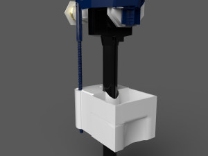 ball-cock supply valve from tank fill 3D मॉडल