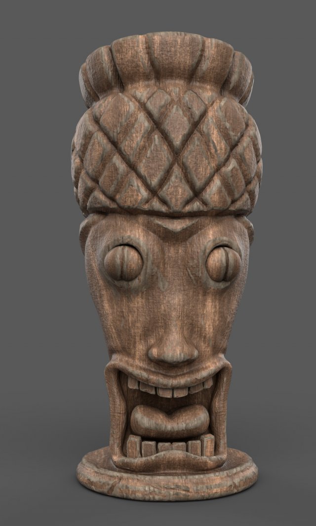 tiki totem sculpt Modelo 3D .c4d .max .obj .3ds .fbx .stl .blend 