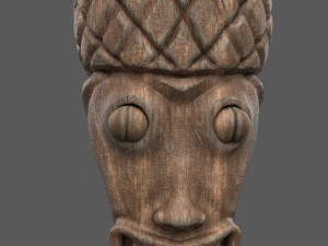 tiki totem sculpt 3D Model