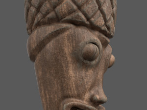 tiki totem sculpt Modelo 3D
