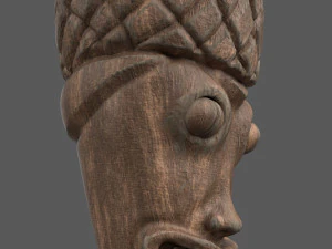 tiki totem sculpt 3D Model