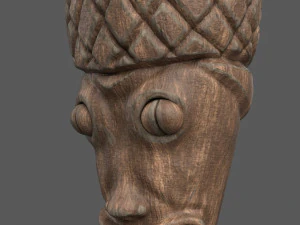tiki totem sculpt 3D Model