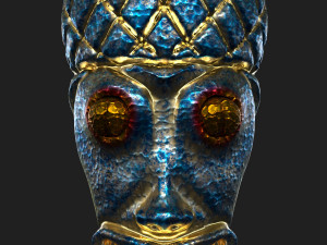 tiki totem metal 4 3D Model