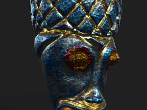 tiki totem metal 4 3D मॉडल
