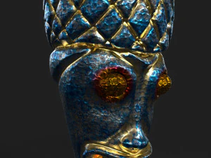tiki totem metal 4 3D Model