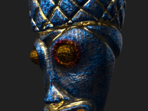 tiki totem metal 4 3D मॉडल