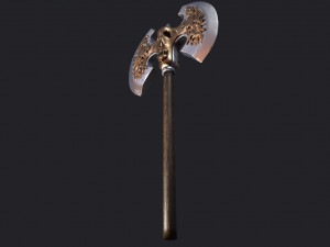 ancient battle axe 3Dモデル