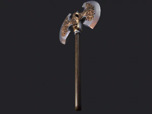 ancient battle axe 3D Model