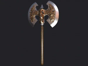 ancient battle axe 3D Model