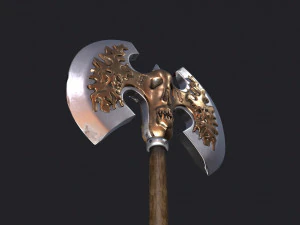 ancient battle axe 3D Model