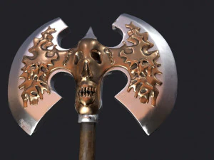 ancient battle axe 3D Model
