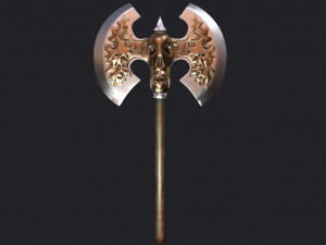ancient battle axe 3Dモデル