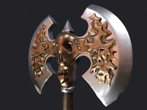 ancient battle axe 3D Model
