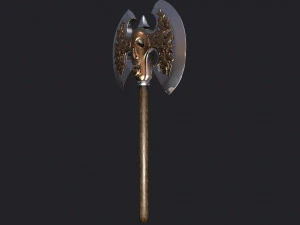 ancient battle axe 3D Model