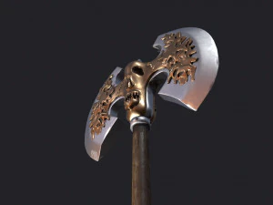 ancient battle axe 3D Model