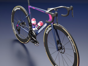 Bicycle cannondale supersix evo of education first pro cycling team 3D 모델