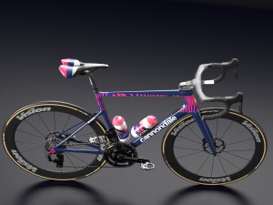 Bicycle cannondale supersix evo of education first pro cycling team 3D 모델