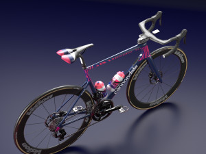 Bicycle cannondale supersix evo of education first pro cycling team 3D 모델