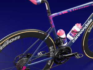 Bicycle cannondale supersix evo of education first pro cycling team 3D 모델