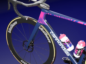 Bicycle cannondale supersix evo of education first pro cycling team 3D 모델