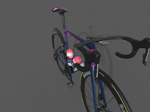 Bicycle cannondale supersix evo of education first pro cycling team 3D 모델