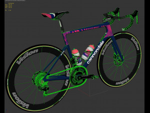 Bicycle cannondale supersix evo of education first pro cycling team 3D 모델