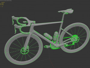 Bicycle cannondale supersix evo of education first pro cycling team 3D 모델