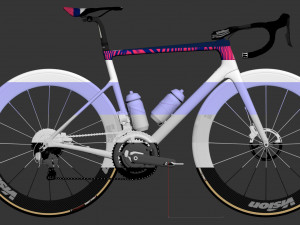 Bicycle cannondale supersix evo of education first pro cycling team 3D 모델