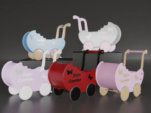doll strollers 3D Model