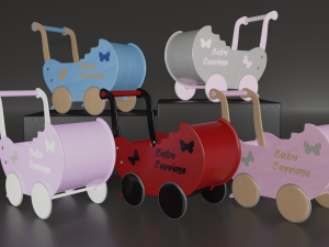 doll strollers 3D-Modell