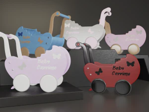 doll strollers 3D Model