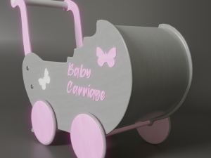 doll strollers 3D-Modell
