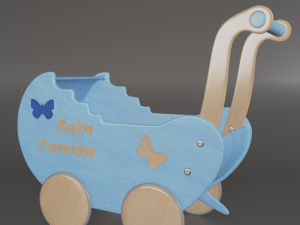doll strollers 3D-Modell