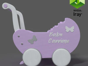 doll strollers 3D Model